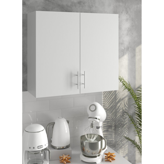 (Kitchen Wall Cabinet - 800mm - Mounted Upper Kitchen Unit - White) Kitchen Wall Cabinet Base Cabinet Sink Cupboard