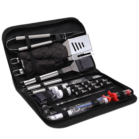 Tools Set 25pcs Stainless Steel Barbecue Grill Accessories Outdoor
