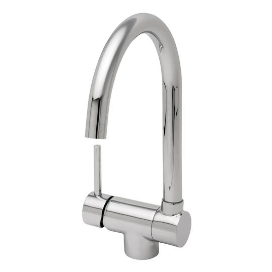 Origami Mono Single Handle Deck Mounted Sink Mixer with Fold Down Spout
