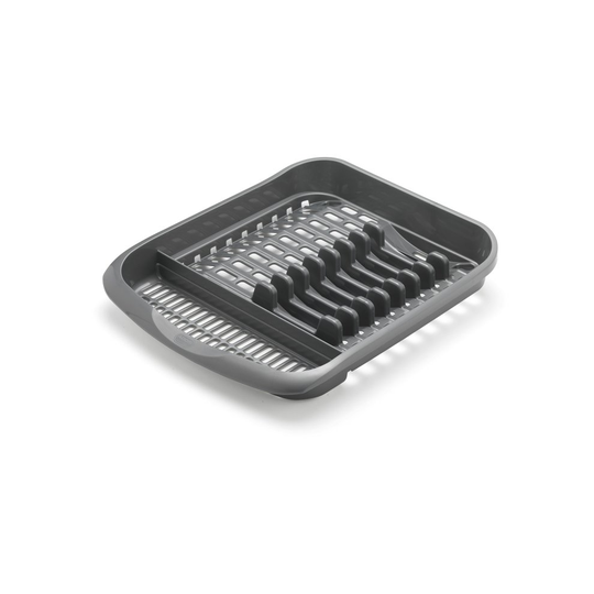 Addis Plate Dish Draining Rack, Metallic Grey