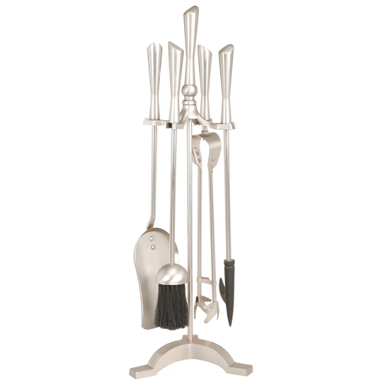 Style 5 Piece Steel Fireplace Tool Set