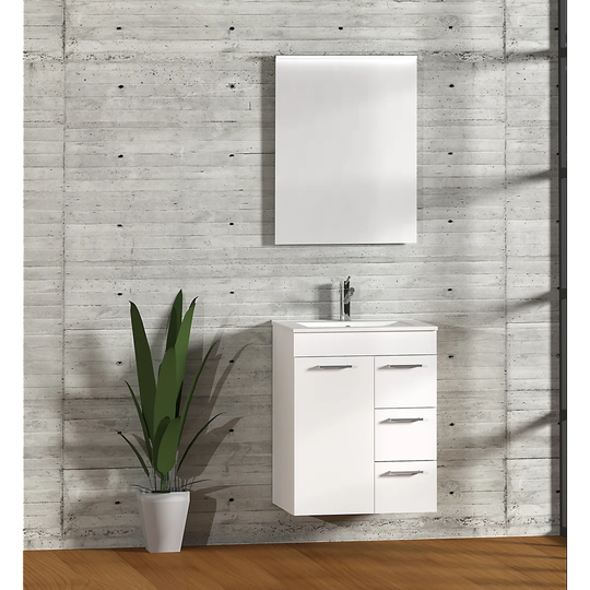 Bathroom 600mm Wall Hung Single Vanity Unit