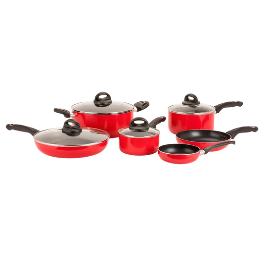 6 Piece Aluminum Non-Stick Cookware Set