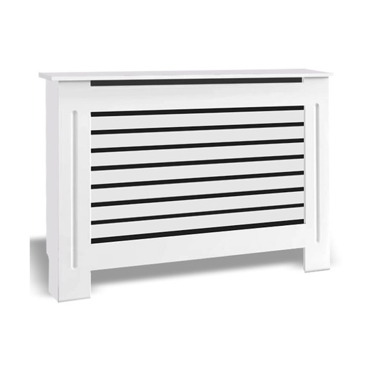 (Medium) Radiator Cover white traditional MDF Wood Grill shelf cabinet Modern Furniture