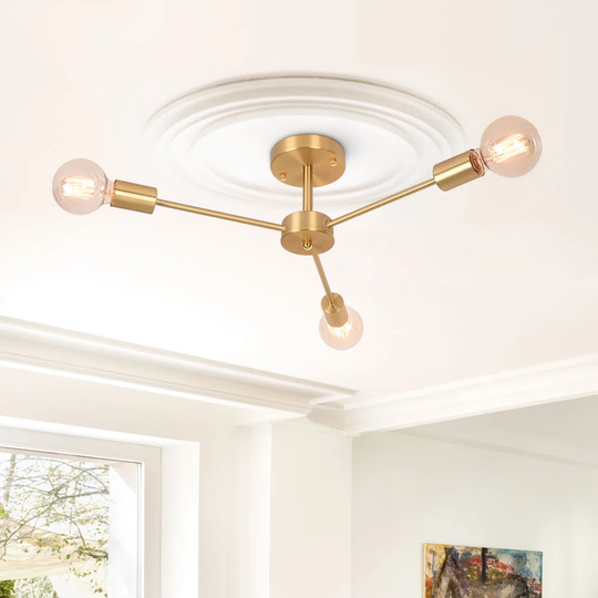 Rosina 3-Light 60cm Semi Flush Mount