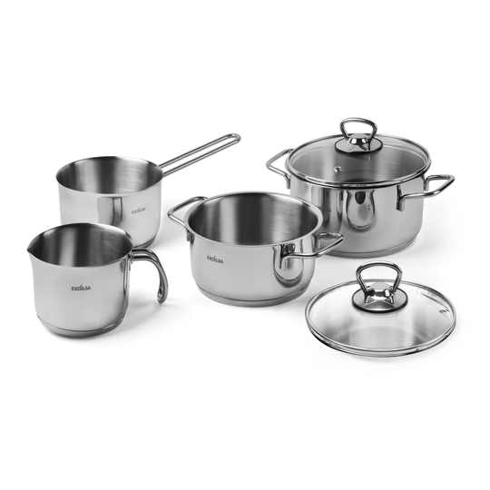 Excelsa Jazz Cook 6 Pieces Stainless Steel (18/0) Non Stick Cookware Set