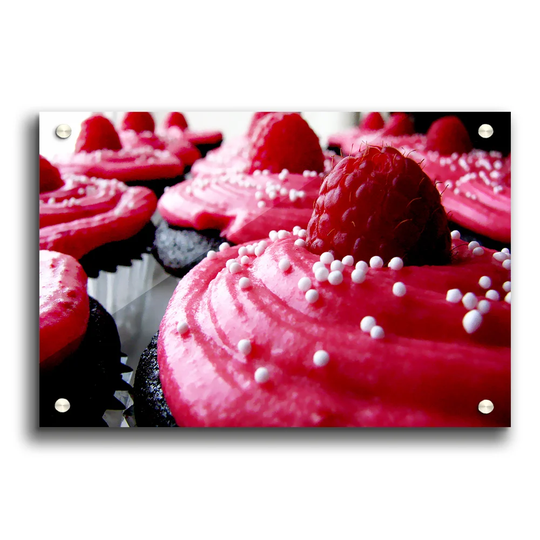 Pink Cupcakes Pink - Unframed Photograph Print on Acrylic