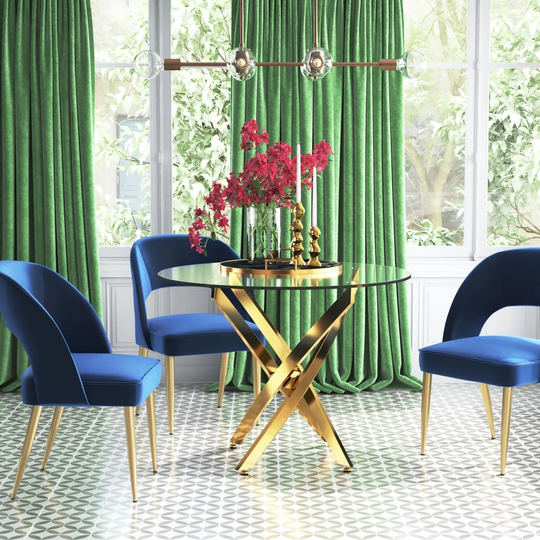 Gerson 100 Cm Pedestal Dining Table
