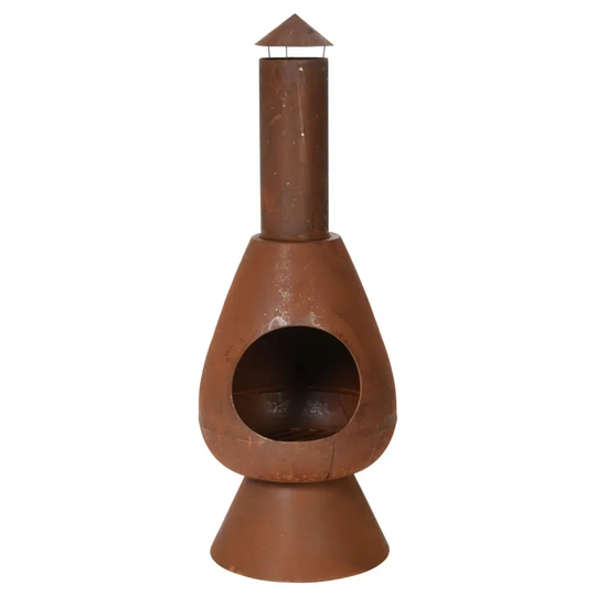 Ambiance Fireplace With Chimney Ambient 110 Cm Black