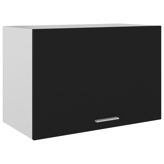 vidaXL Kitchen Cabinet Black Chipboard Home Kitchen Storage Shelf Organiser