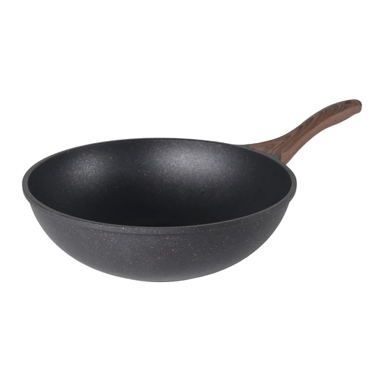 Olivan Non-Stick Aluminium Wok with Lid