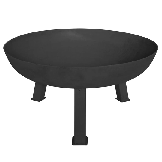 Perel Fire Bowl 75 x 37cm Black