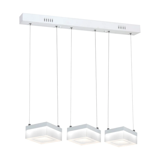 Baguia 3-Light Kitchen Island Geometric LED Pendant