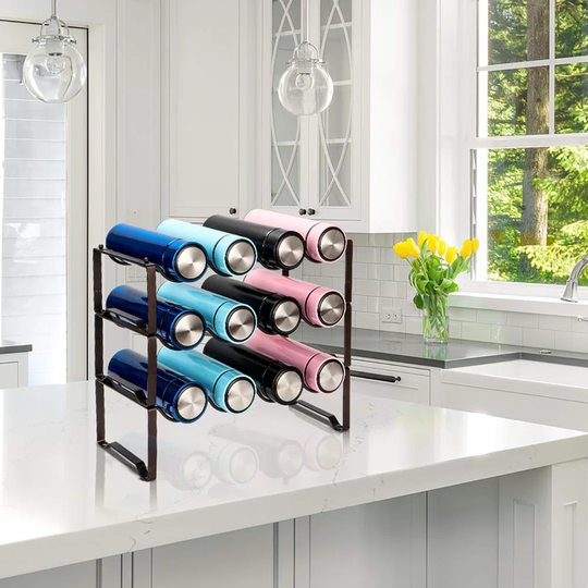 Wine Rack Stackable Storage Shelves