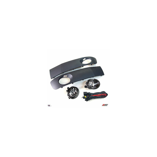 BRAND NEW VW T5 TRANSPORTER 2009+ FOG LIGHTS LAMPS + GRILLES & WIRING KIT BULBS
