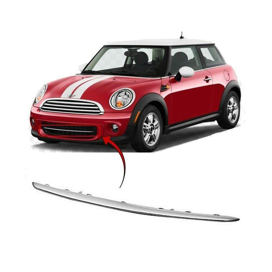 Mini Hatchback R56 Lci 2010-2014 Front Bumper Grille Lower Moulding Trim Chrome