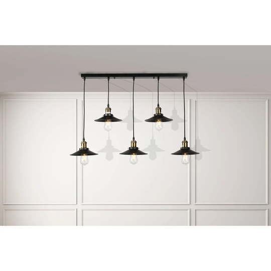 5-Light Kitchen Island Cone Pendant