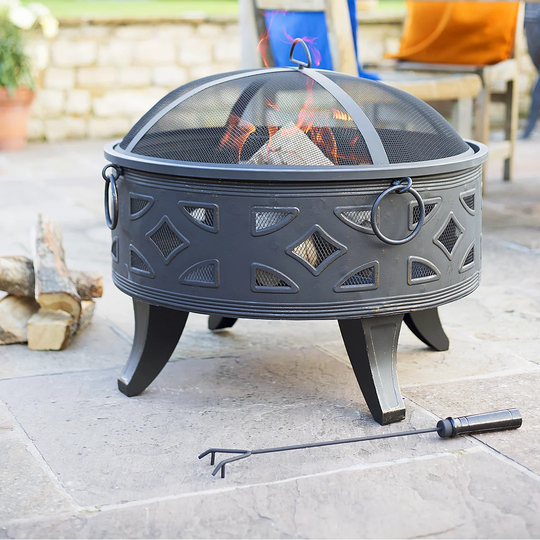 Zackary Steel Wood Burning Fire Pit