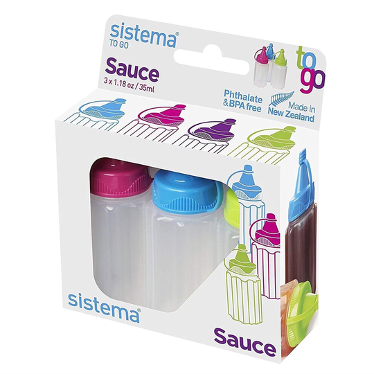 Sistema Sauce Pots To Go, 35 ml - Pack of 3