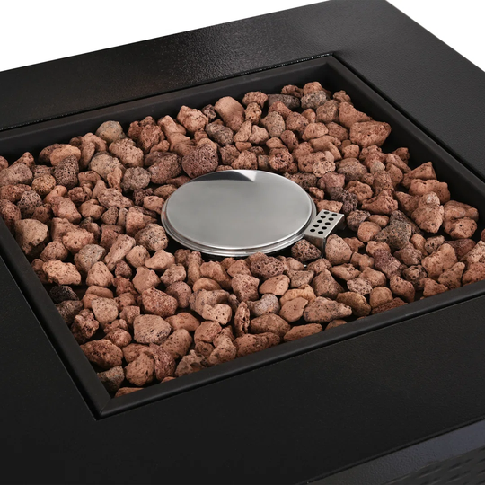 Seavy 64Cm H x 71Cm W Steel Propane Outdoor Fire Pit Table