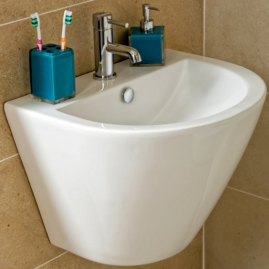 Ulysses Ceramic U-Shaped 530 mm Wall Hung Basin