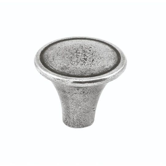 Harrington Genuine Pewter Mushroom Cabinet and Drawer Knob