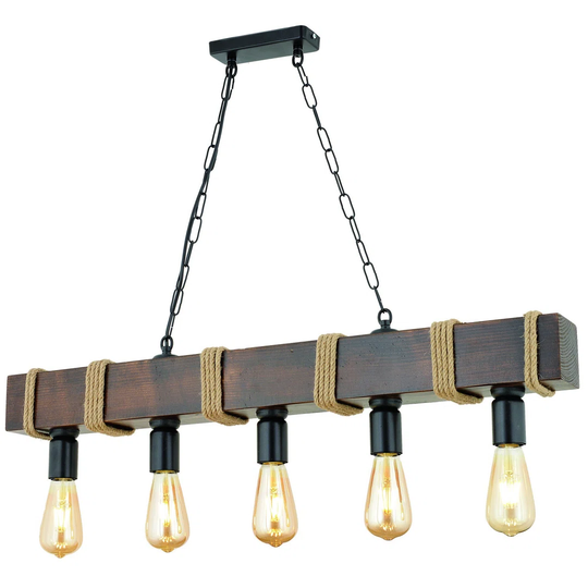 Medeiros 5 - Light Kitchen Island Linear Pendant