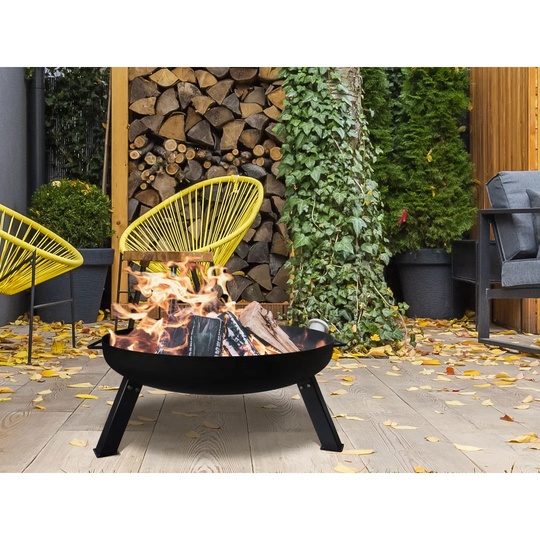 Vicini 34Cm H x 75Cm W Steel Outdoor Fire Pit