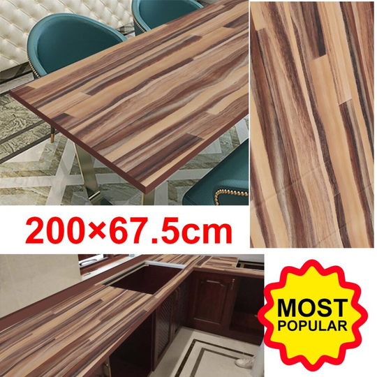 DIY Kitchen Worktop Wood Vinyl Cover Self Adhesive Sticky Back Wrap Roll 200cm