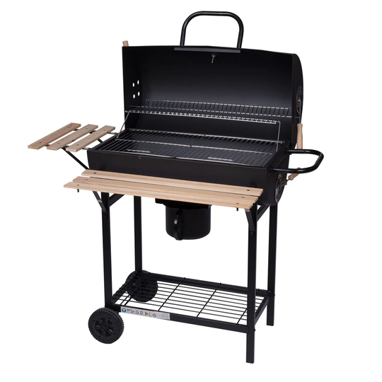 Dakota Fields 109.3cm Barrel Charcoal BBQ