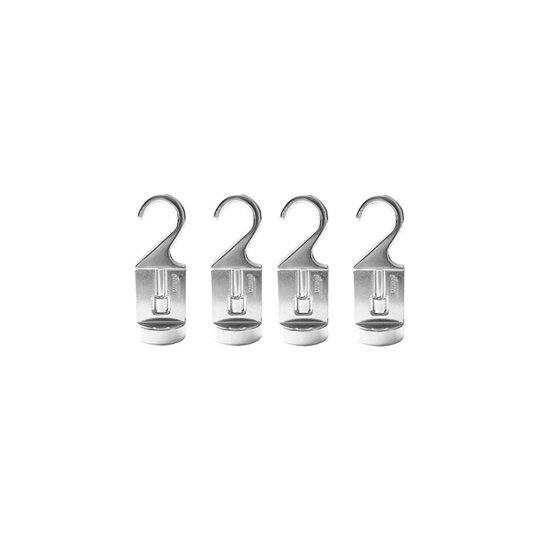 Cooks Standard 02567 Pot Rack Solid Cast Swivel Hooks Set of 4 Silver