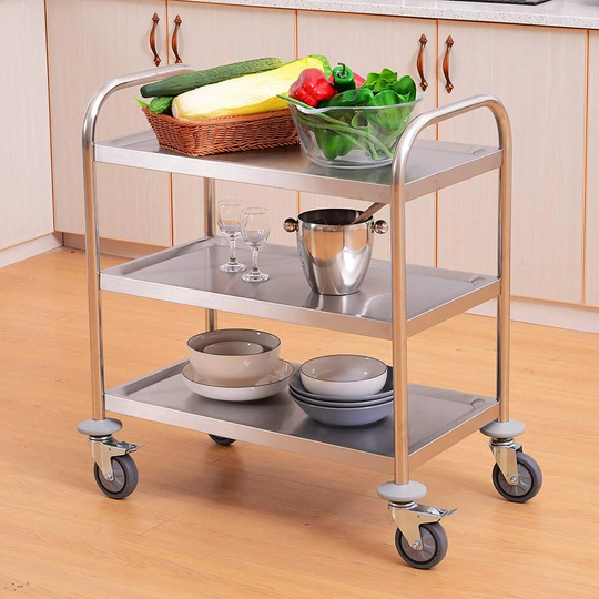 70.5 Cm' Stainless Steel Kitchen Trolley