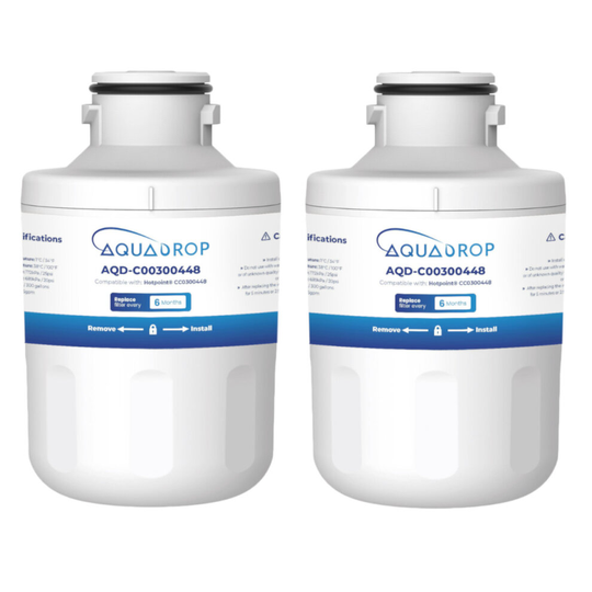Aqua Drop Hotpoint C00300448 Fridge Water Filter Cartridges x 2