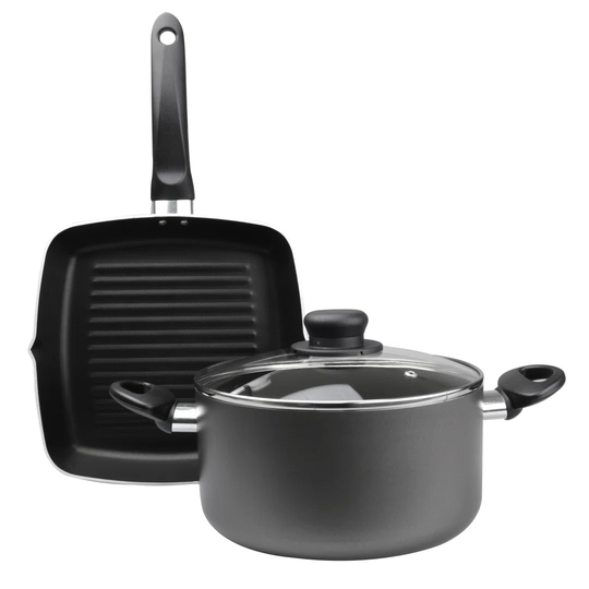 2 Piece Non-Stick Aluminium Cookware Set