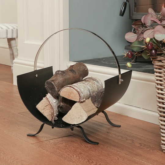 Curved Contemporary Log Carrier