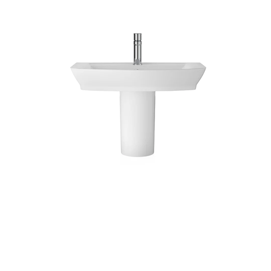 Maya Vitreous China Semi Pedestal Basin