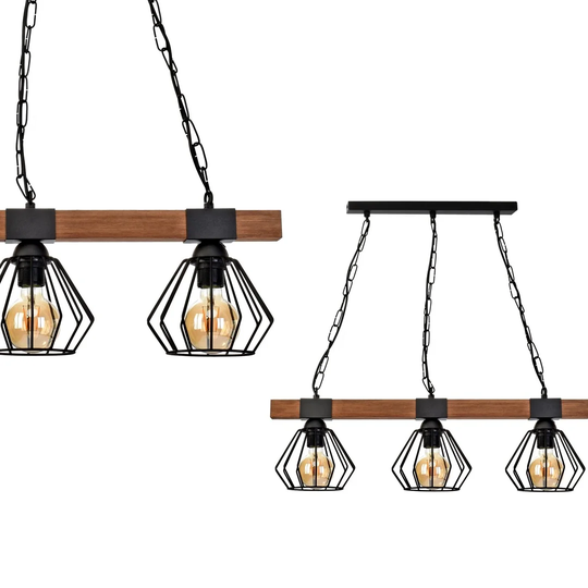 Kincade 3-Light Kitchen Island Geometric Pendant