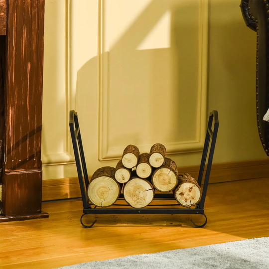 Contrast Steel Log Carrier