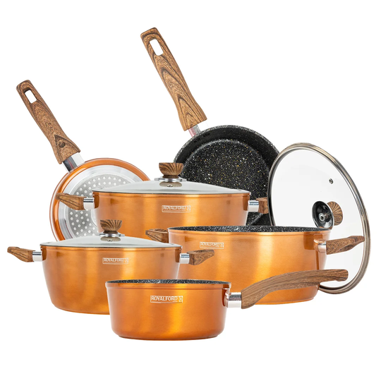 Royalford 6 Pieces Aluminum Non Stick Cookware Set