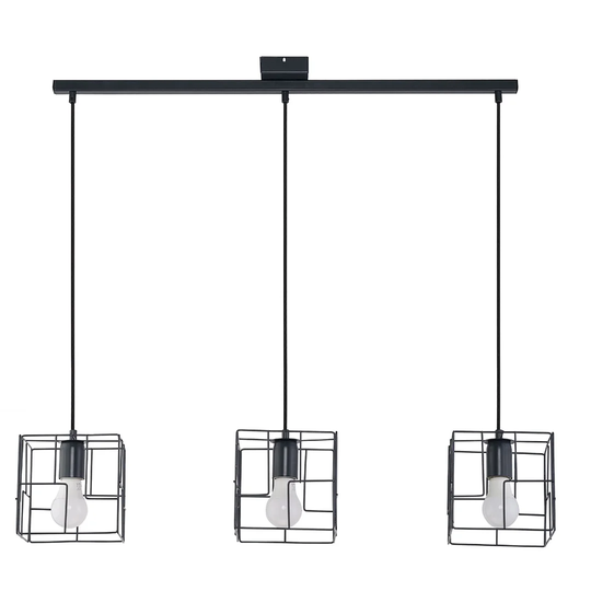 Fricke 3-Light Kitchen Island Square/Rectangle Pendant