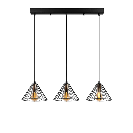 Hulsey 3-Light Kitchen Island Cone Pendant