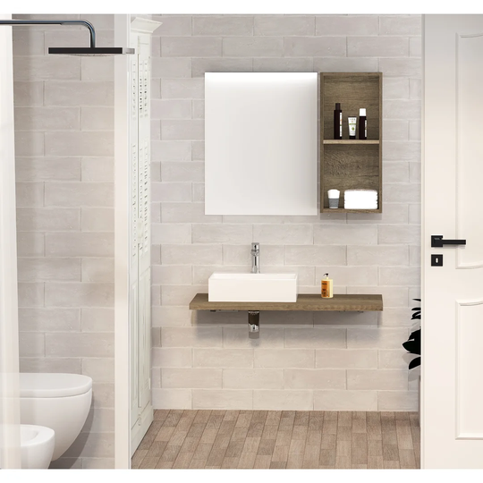 Moors 460mm Bathroom Furniture Suite with LED