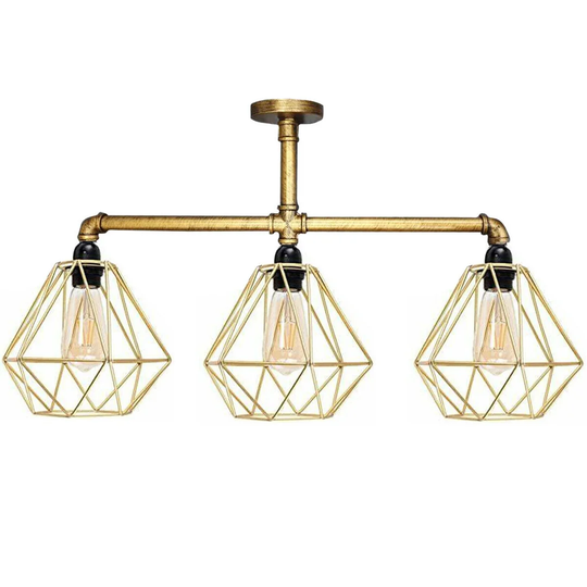 McAlisterville 3-Light 60cm Semi Flush Mount