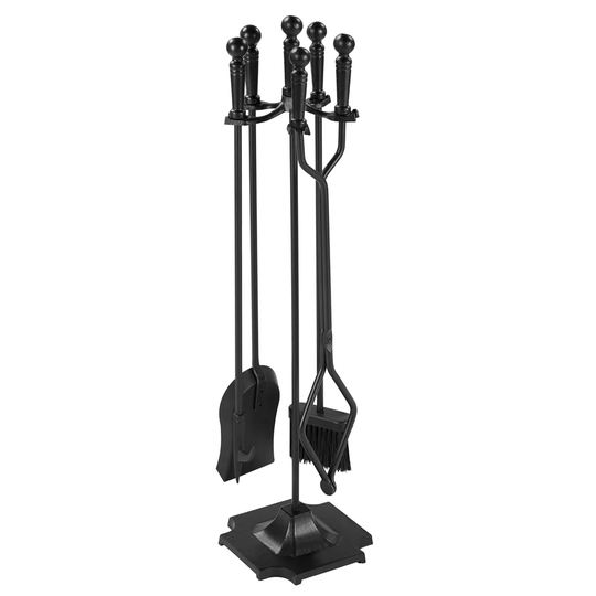 Dululu 5 Piece Iron Fireplace Tool Set