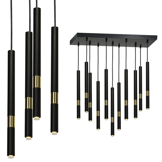 Kennesaw 11-Light Kitchen Island Cylinder Pendant