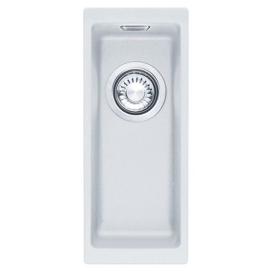 Franke SID 110-16 1.0 Bowl Polar White Tectonite Undermount Kitchen Sink & Waste