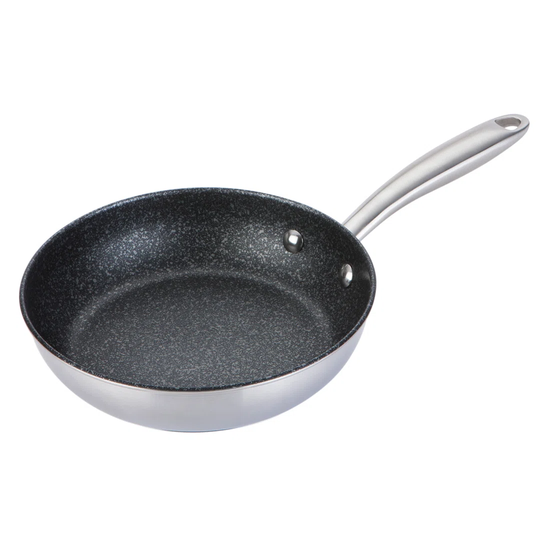 Prestige - Scratch Guard - Stainless Steel Frying Pan Non-Stick - Durable Cookware - Toughened Non-Stick - Induction Suitable - Dishwasher And Oven Sa