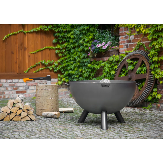 55Cm H x 85Cm W Steel Wood Burning Outdoor Fire Pit
