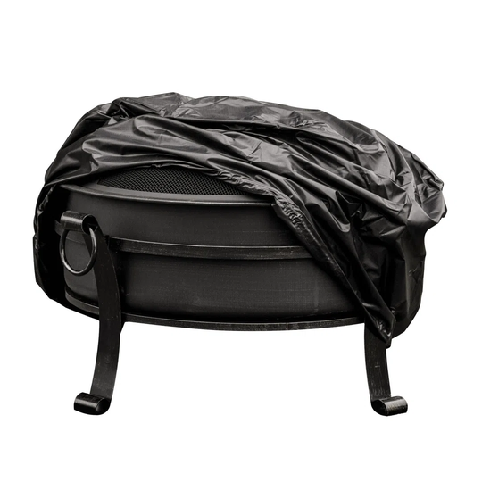 Bulle 66Cm H x 93Cm W Steel Wood Burning Outdoor Fire Pit with Lid