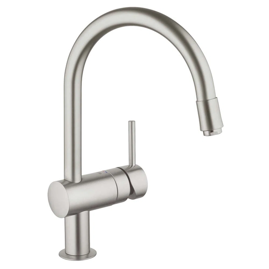 Grohe Minta Supersteel Lever Sink Mixer